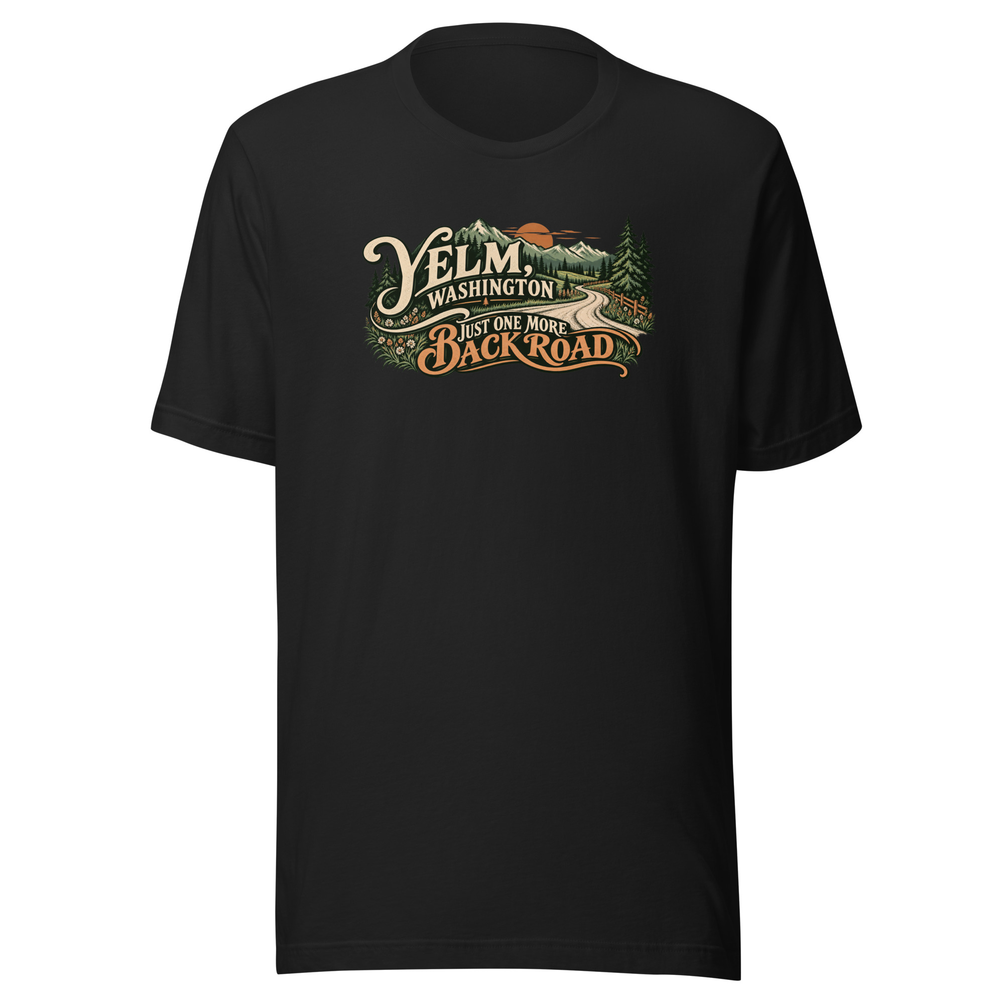 back roads Unisex t-shirt - Image 3